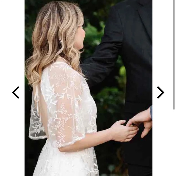 Moment of a Lifetime White Embroidered Backless Maxi Dress - Picture 5 of 13